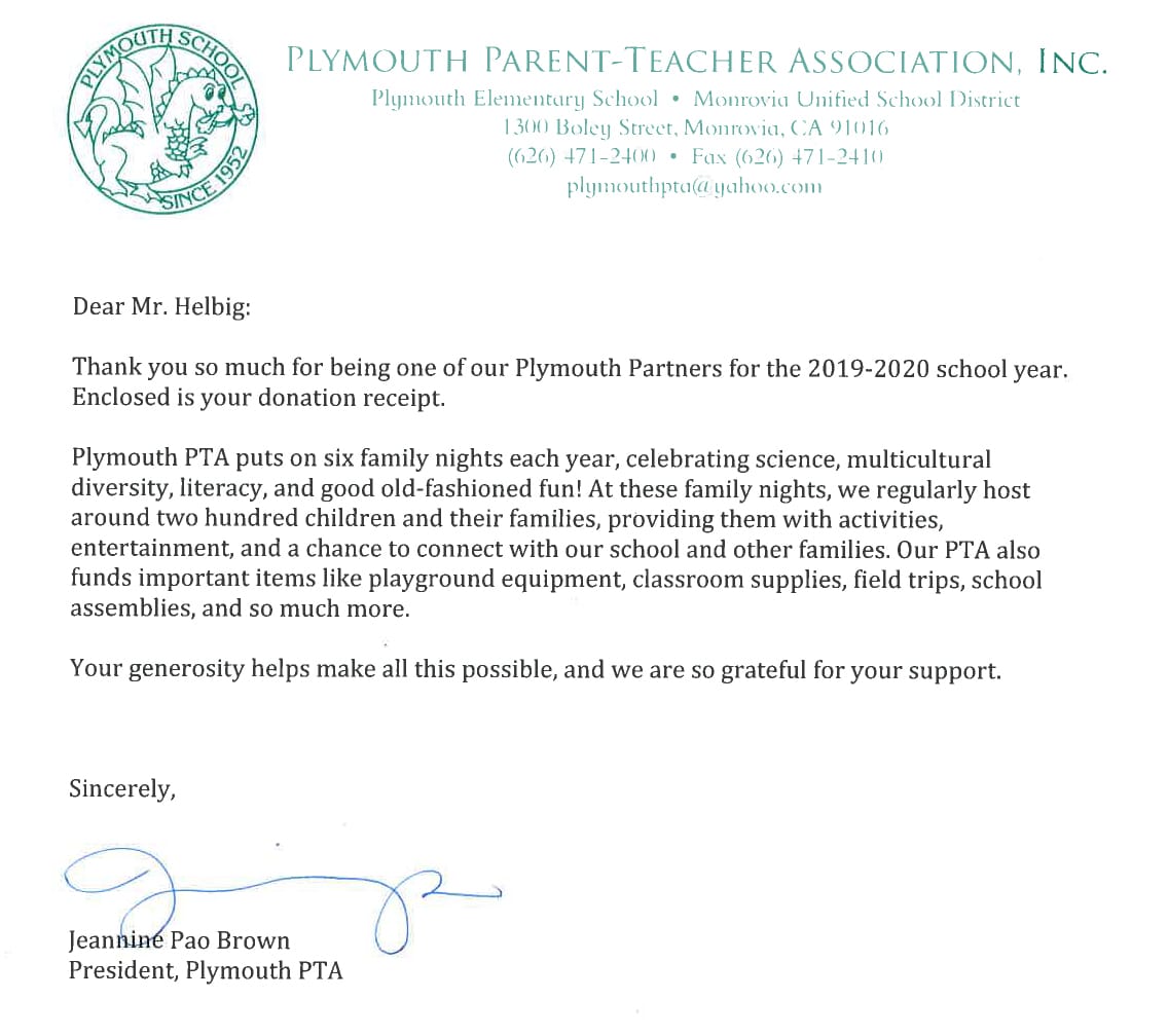 monrovia plymouth parent teacher association contribution monrovia plymouth parent teacher association contribution