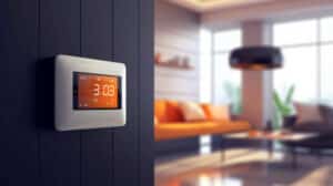 Programmable thermostat for energy-efficient air conditioning savings during time-of-use billing periods