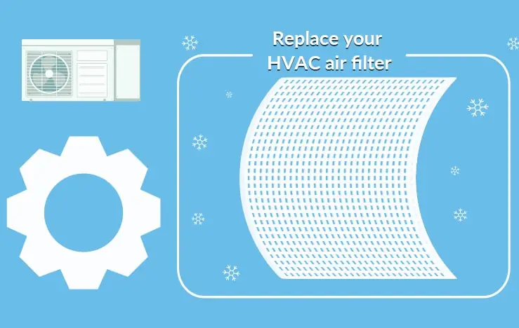Replace the air filter Replace the air filter